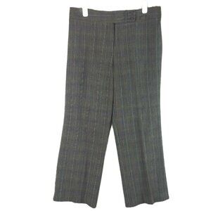 Laura Scott Womens High Rise Twill Pants Size 14 Gray Brown Academic Collegiate